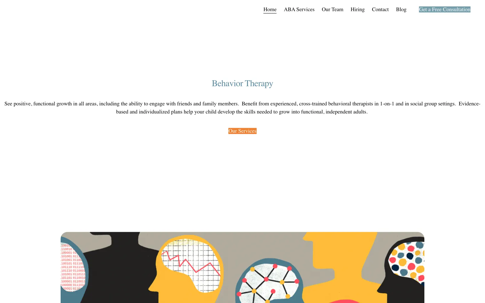 Old Lighthouse Therapeutics homepage, archived January 2025: a mostly blank white page with a small heading
